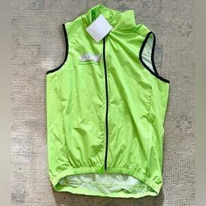 Hincapie Bright Green Cycling Vest Sz L NWT